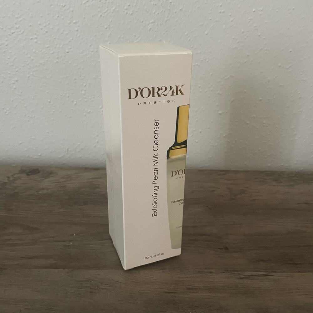 D’or 24K Prestige Exfoliating Pearl Milk Cleanser Full Size 4OZ 120ML SEALED!